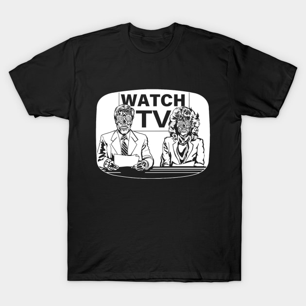 Watch TV John Carpenter Movie T-Shirt by MiaGamer Gear